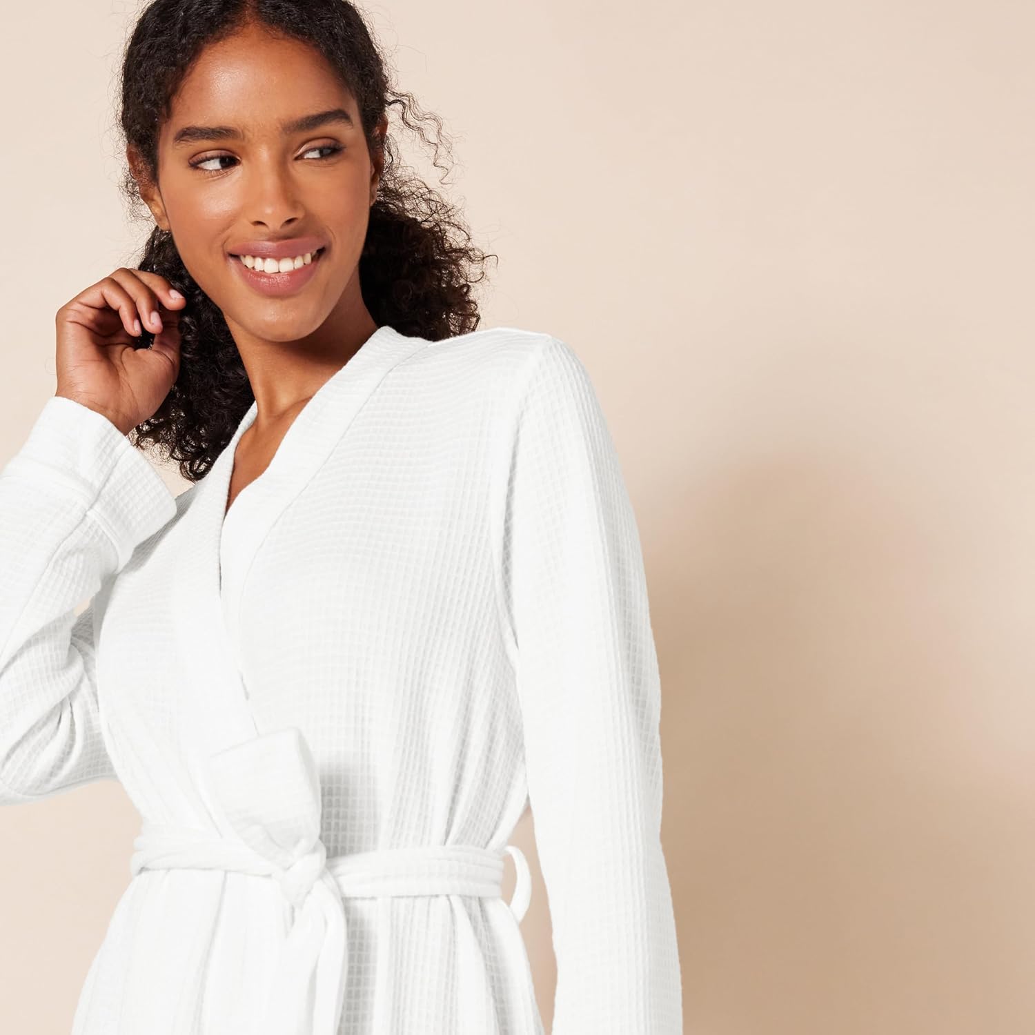 Thumbnail 3 de Amazon Essentials Women's Lightweight Waffle Full-Length Bath Robe with Pockets (Plus Size)