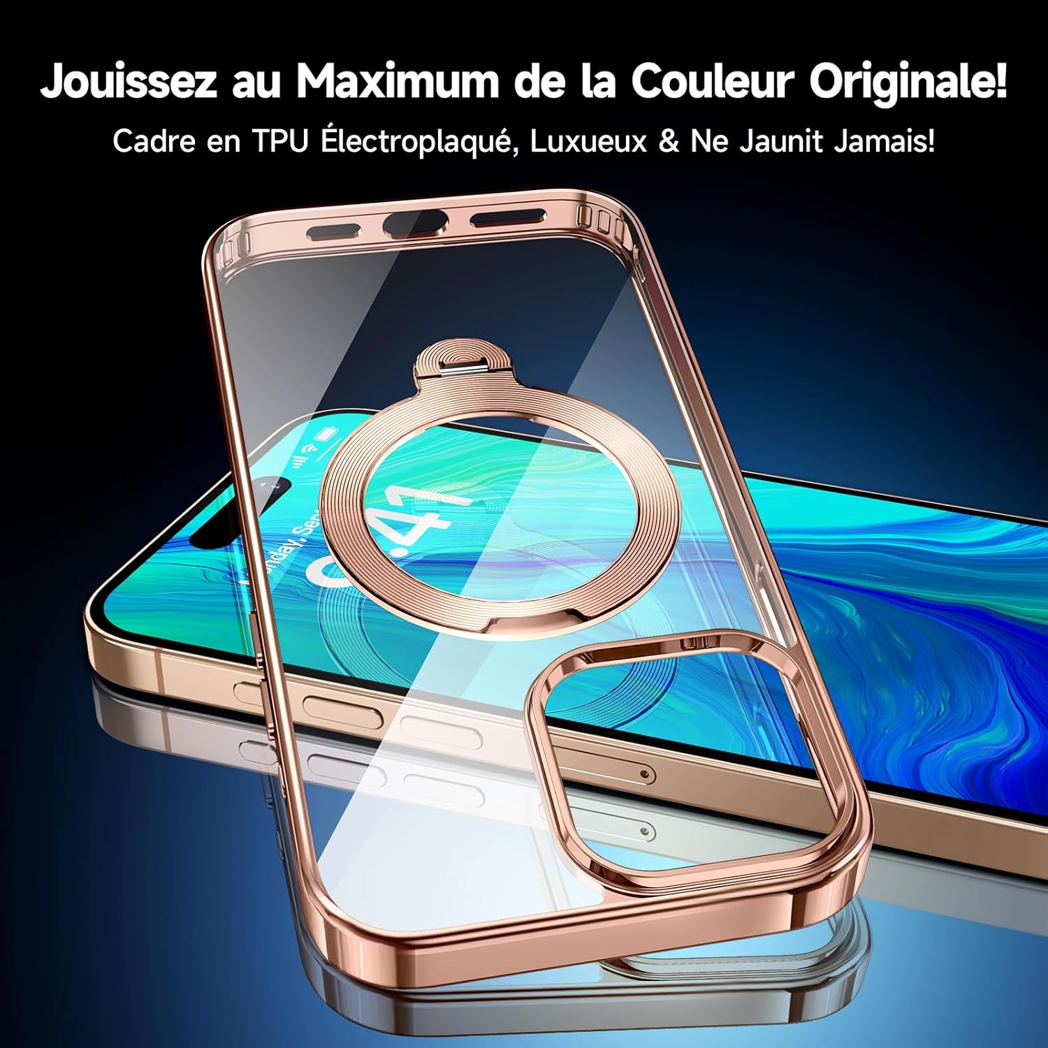 Thumbnail 3 de Yoouther 3 en 1 Coque MagSafe 16 Pro Max 6.9" – Anneau rotatif, protection complète et verre intégrés