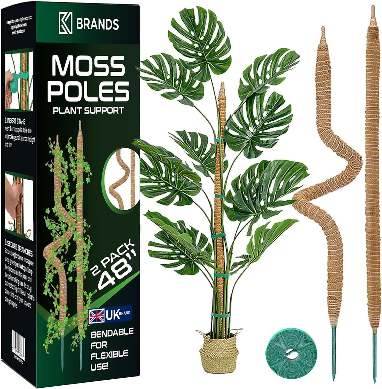Detalle de K-Brands Moss Pole 122cm 2-Pack