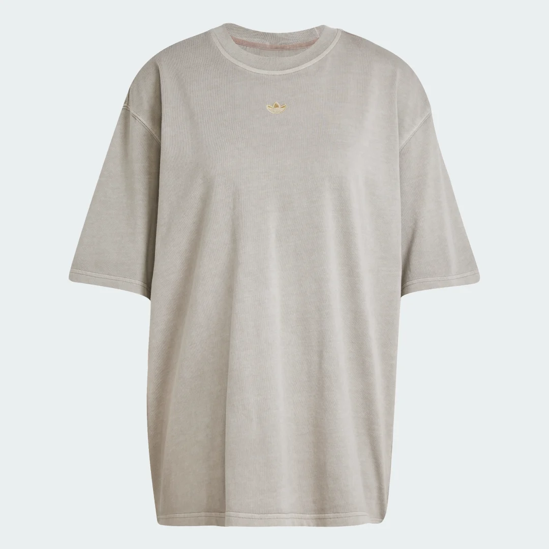 Detalle de Adidas Camiseta Washed Oversized – Verde