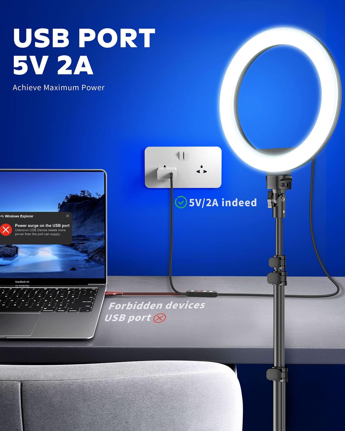 Thumbnail 5 de Kaiess 10.2" Selfie Ring Light
