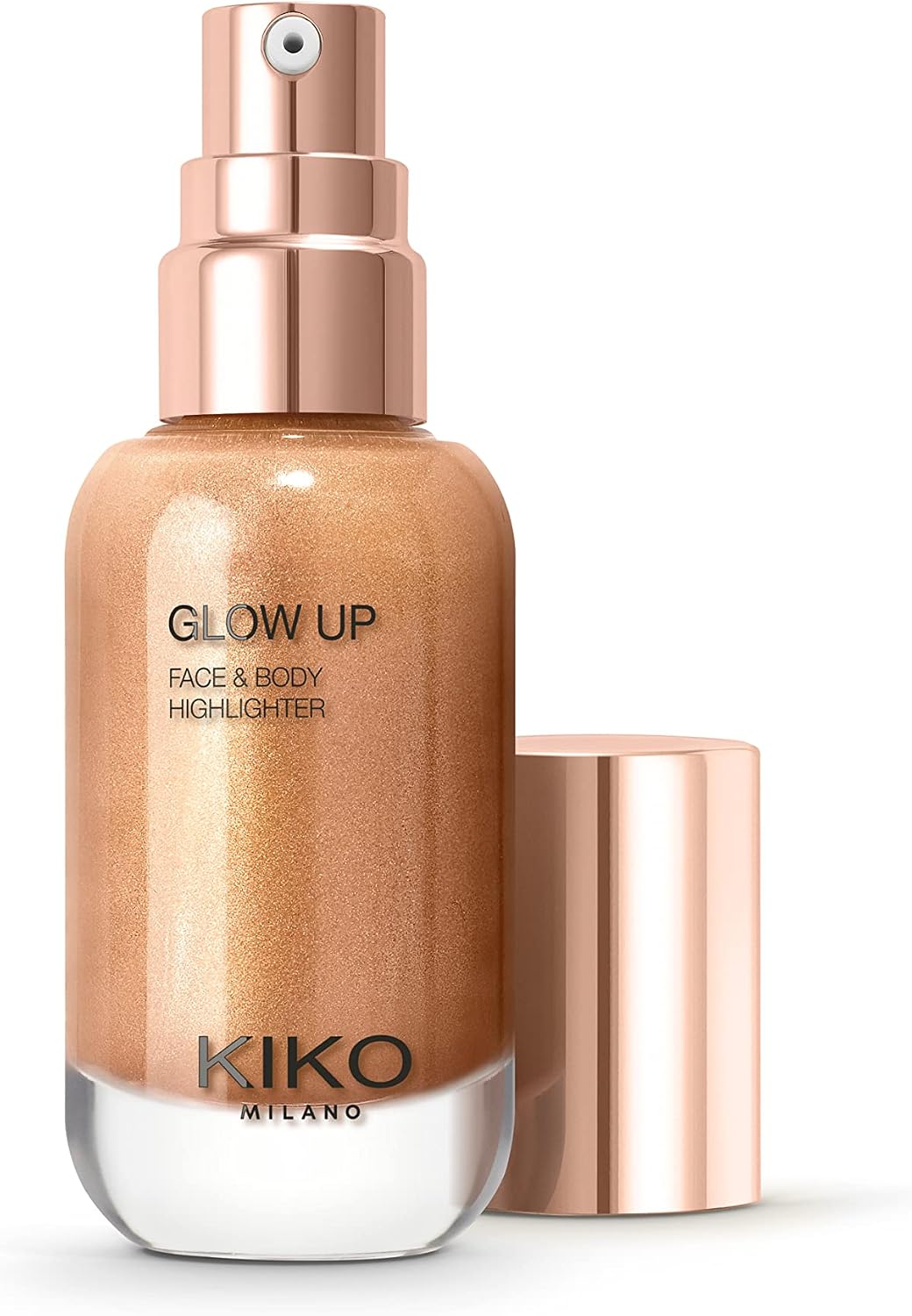 Detalle 1 de KIKO Milano Glow Up Face And Body Highlighter 01 – Illuminante liquido no transfer con finish metallico