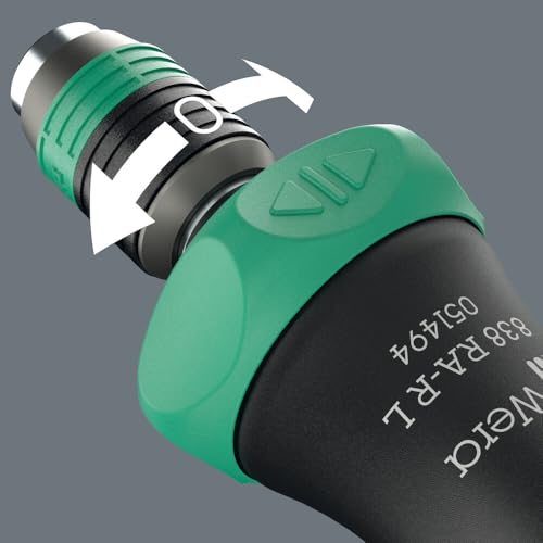 Detalle de Wera 838 RA‑R L porta‑puntas manual 1/4" x 130 mm