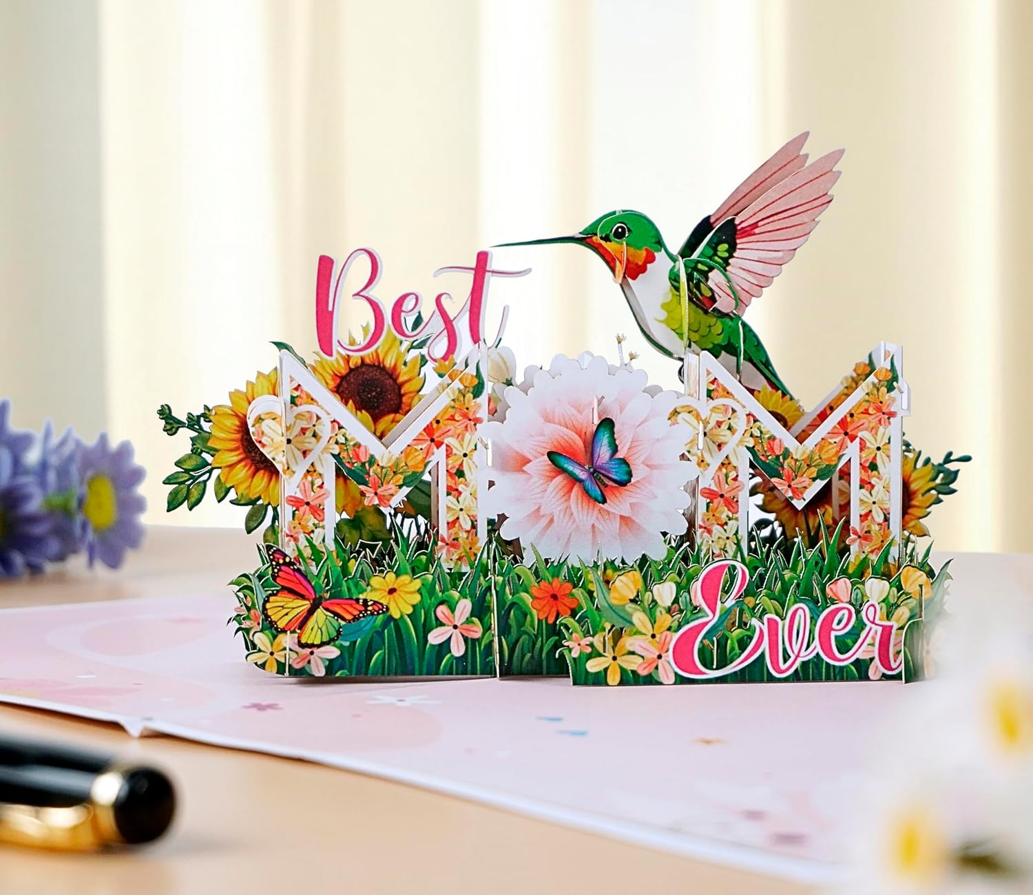 Thumbnail 2 de CUTPOPUP Beste Mama aller Zeiten – 3D Pop-up Karte für Muttertag