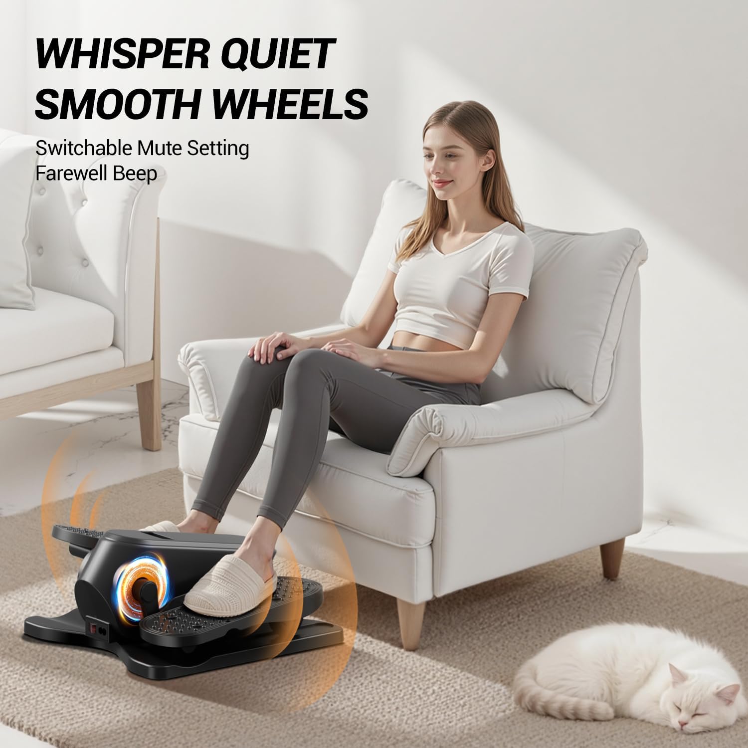 Thumbnail 4 de Electric Under Desk Elliptical 12-Speed 🚴♀