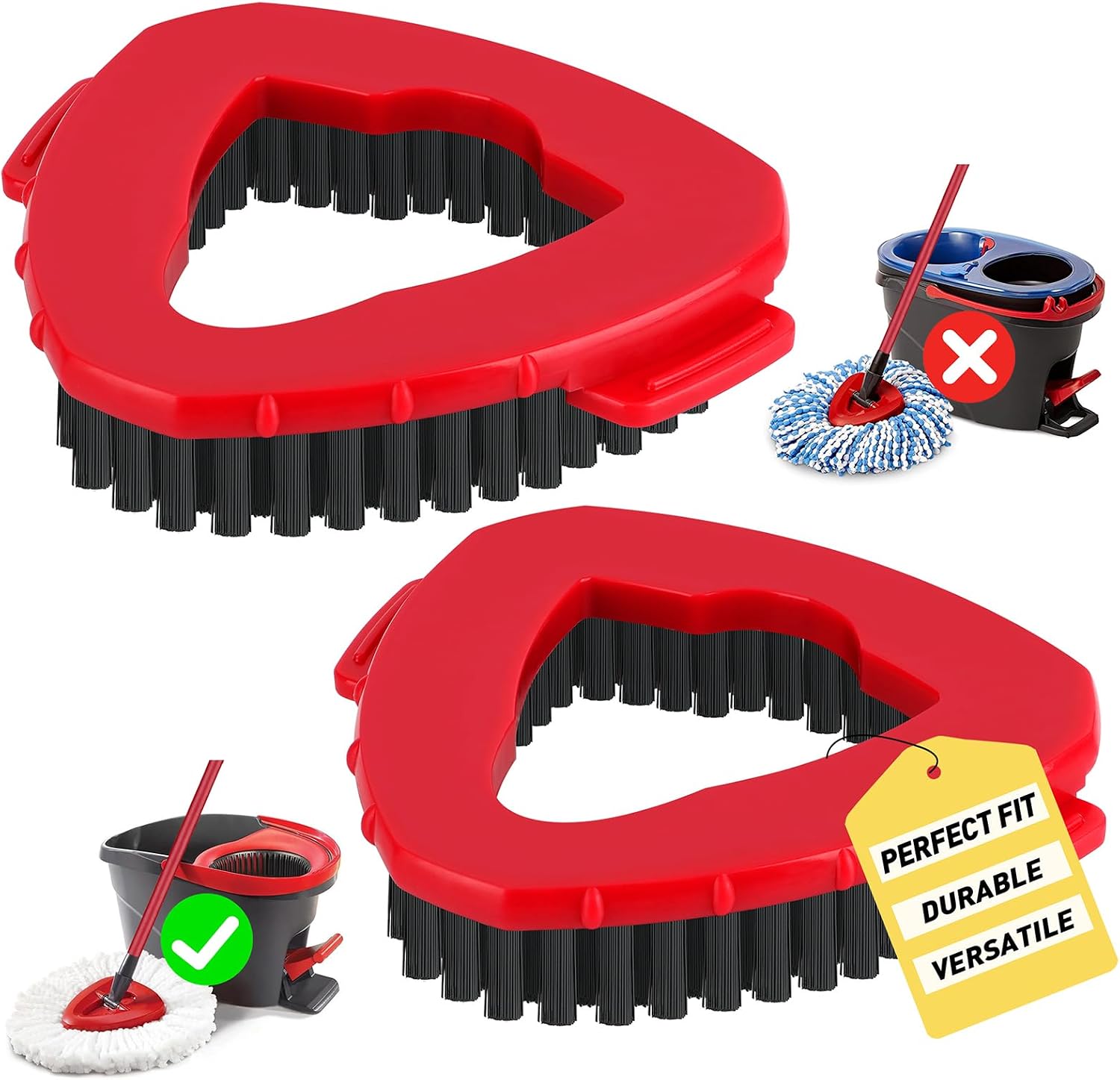 Detalle de Scrub Brush Replacement Head, 2-Pack