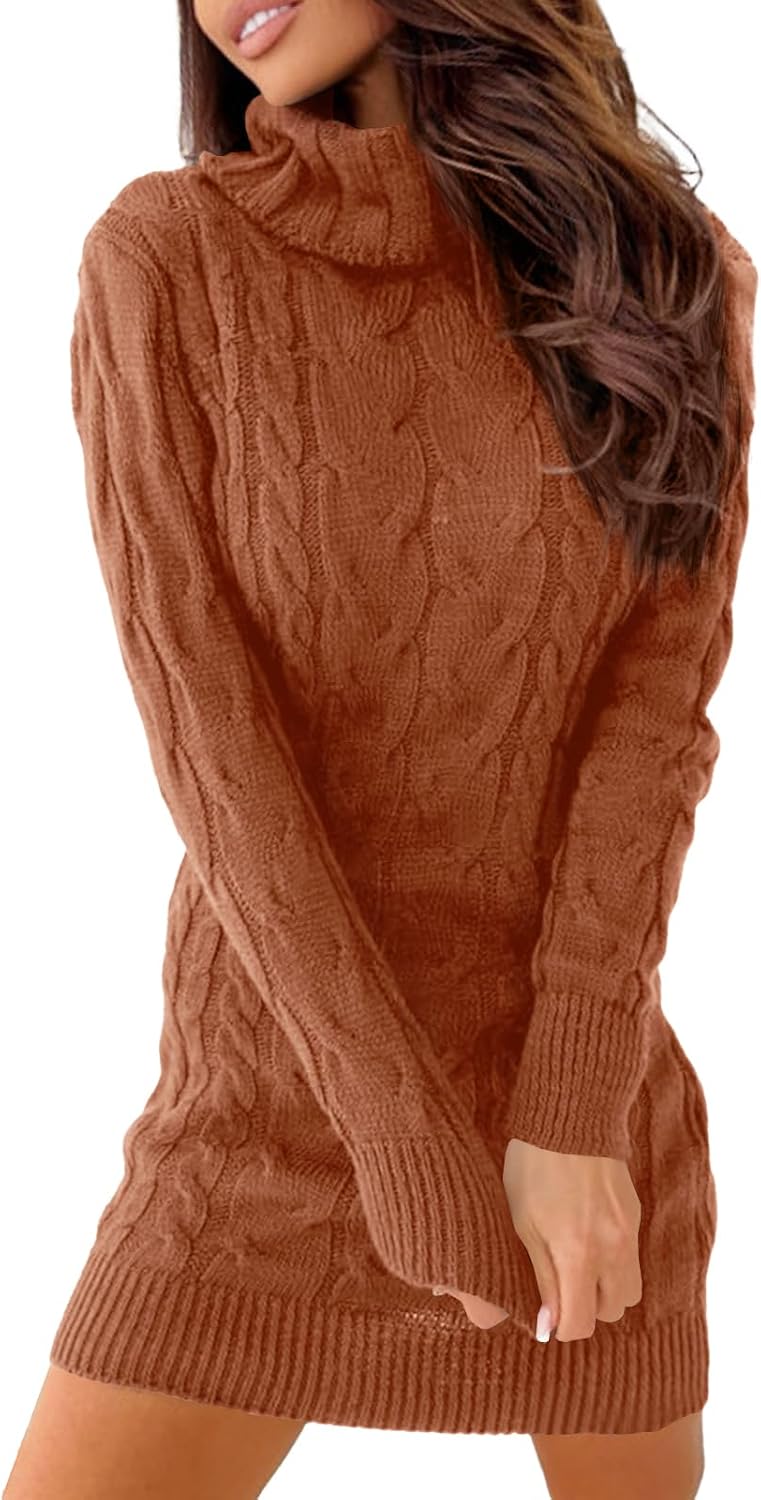 Thumbnail 4 de Langwyqu Cable Knit Sweater Dress