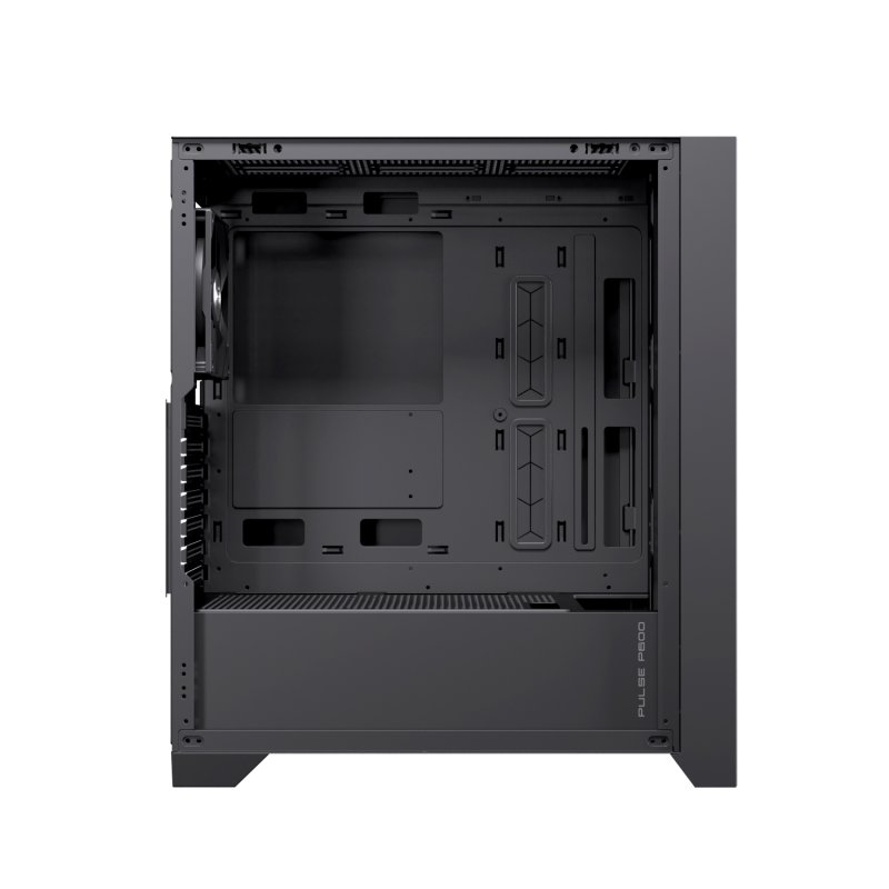 Detalle 2 de Einarex Pulse P600 Core Black: caja PC con panel frontal intercambiable y soporte para 6 ventiladores