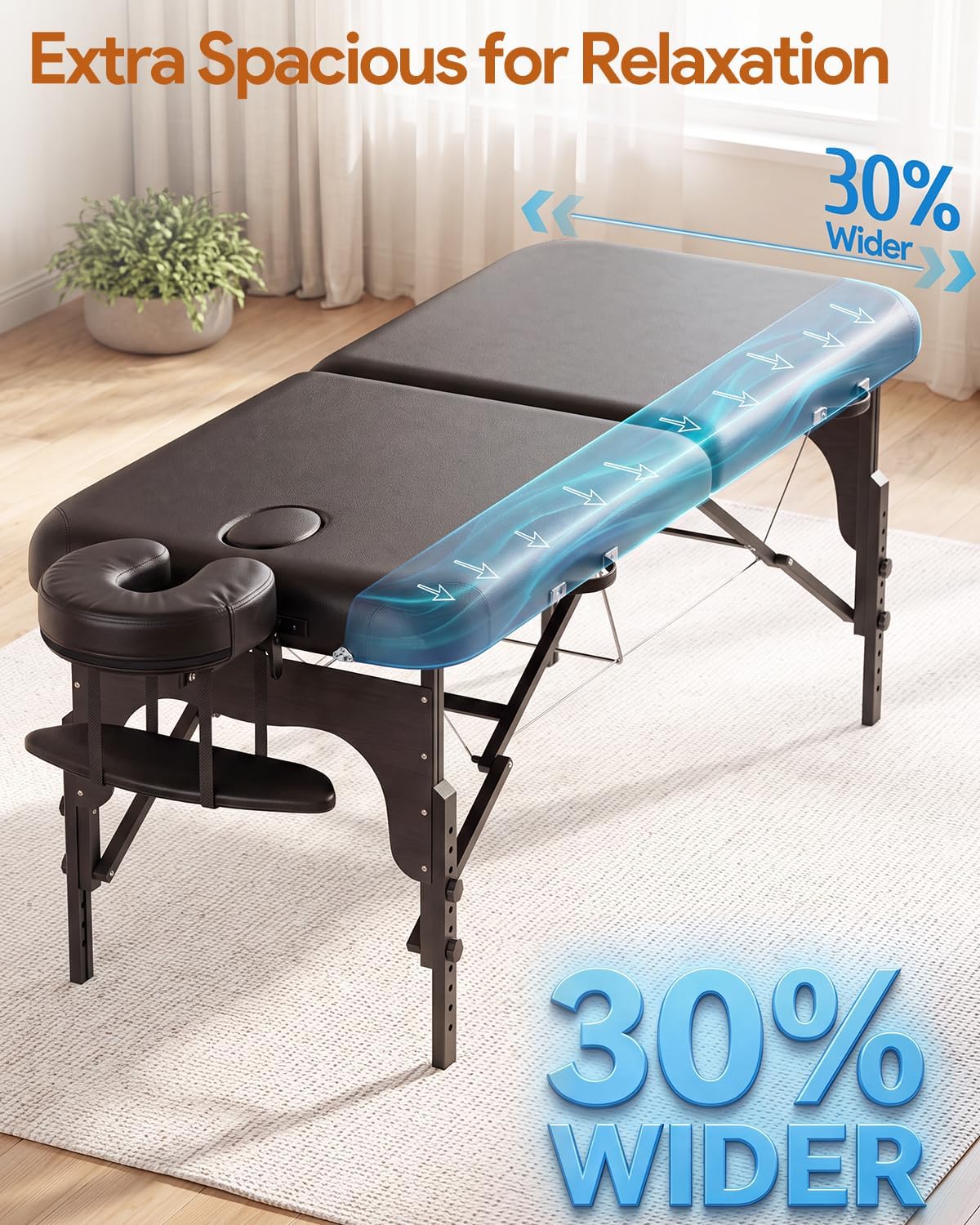 Thumbnail 1 de Brelley Portable Massage Table, 30.7-Inch Wide