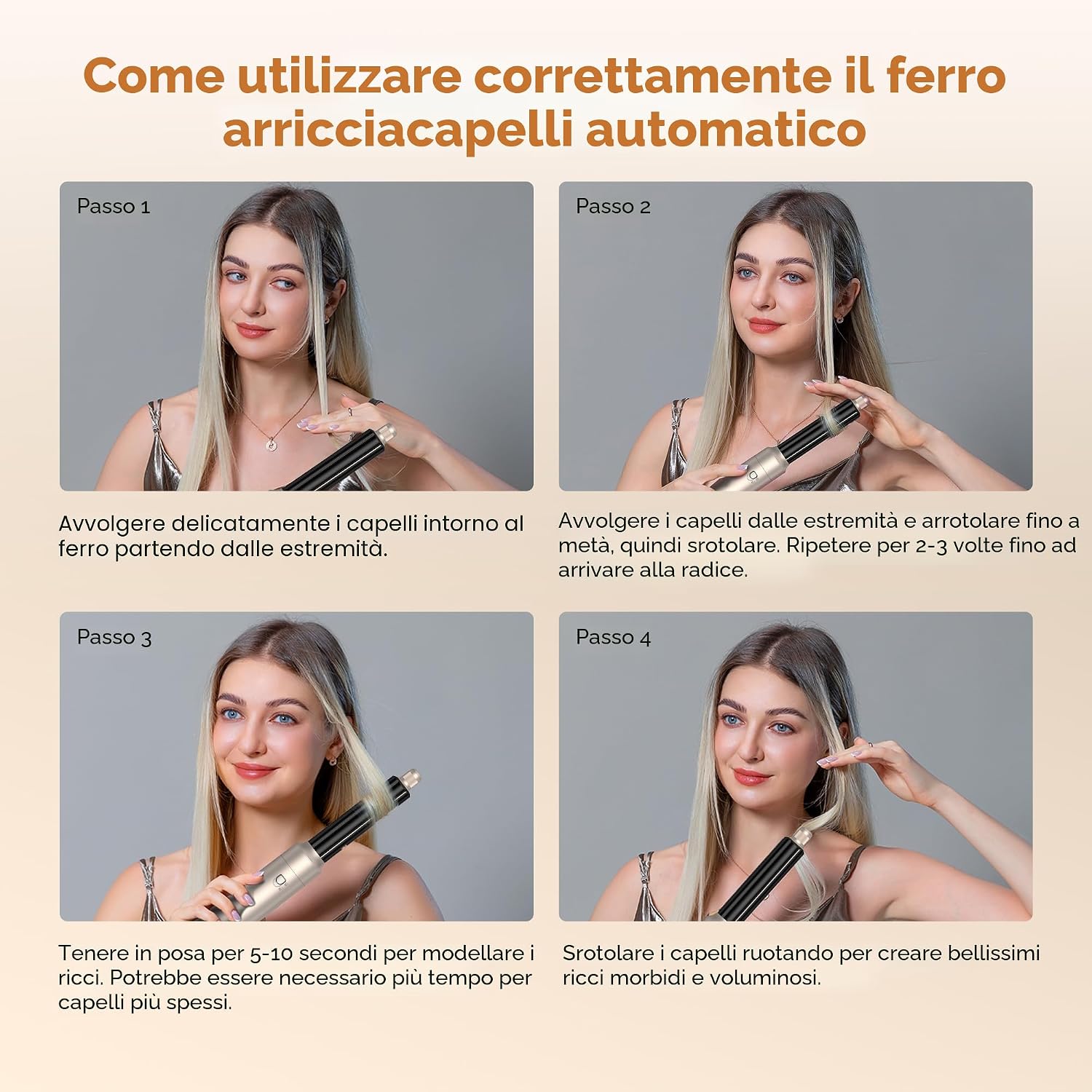 Thumbnail 6 de UKLISS Hairstyler Airstyler 6 in 1: set spazzole per asciugacapelli con aria - Oro