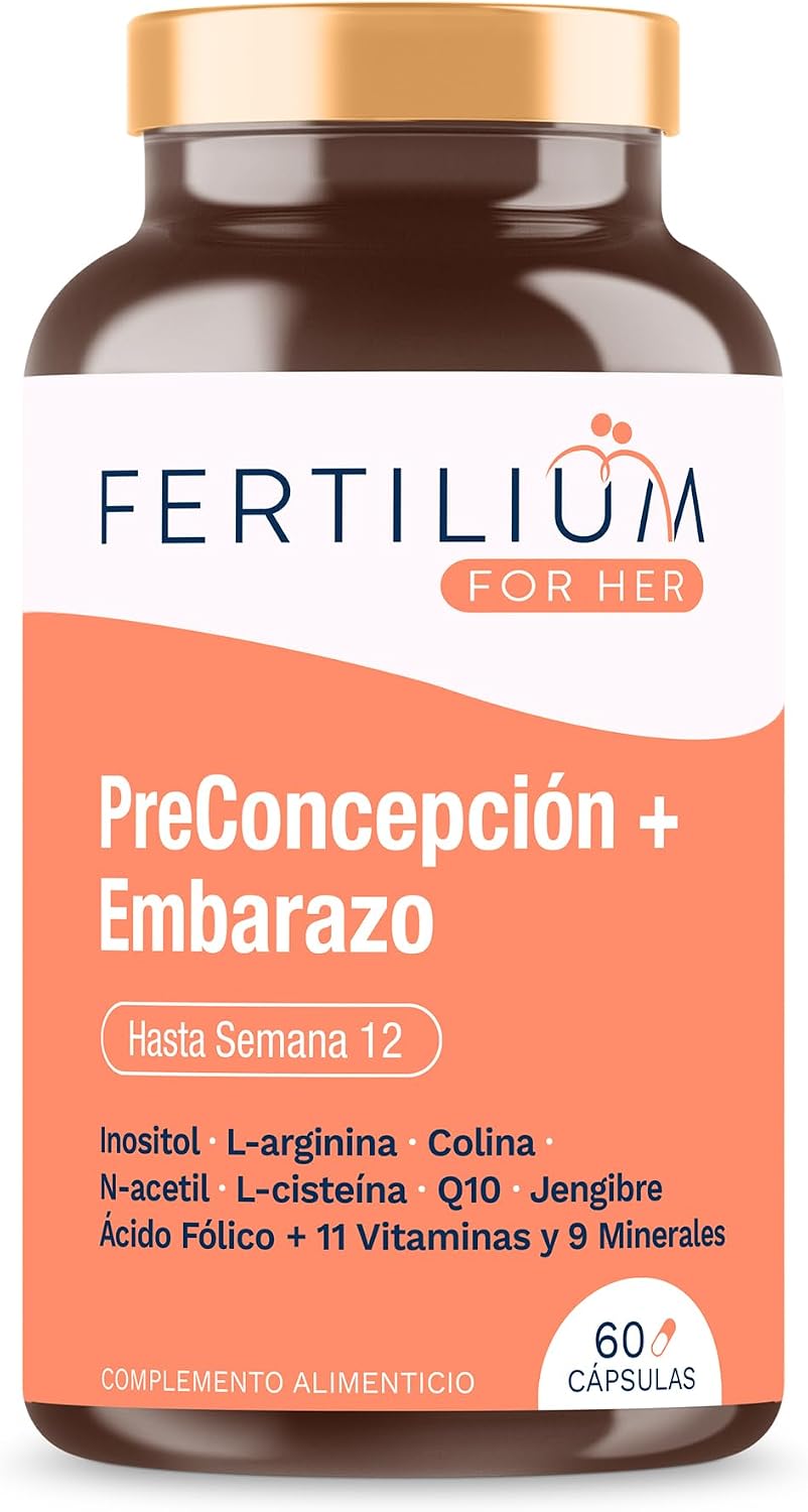 Detalle de FERTILIUM Vitaminas prenatales 60 cápsulas