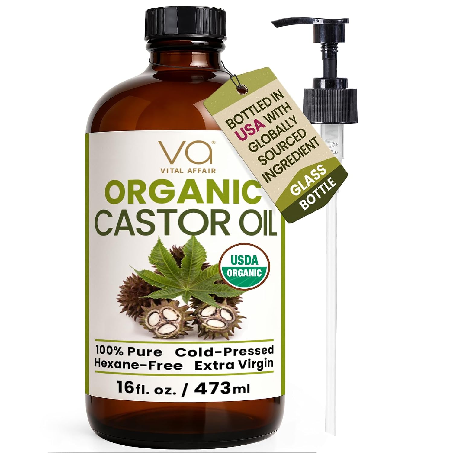 Detalle de VITAL AFFAIR Pure Castor Oil 16oz