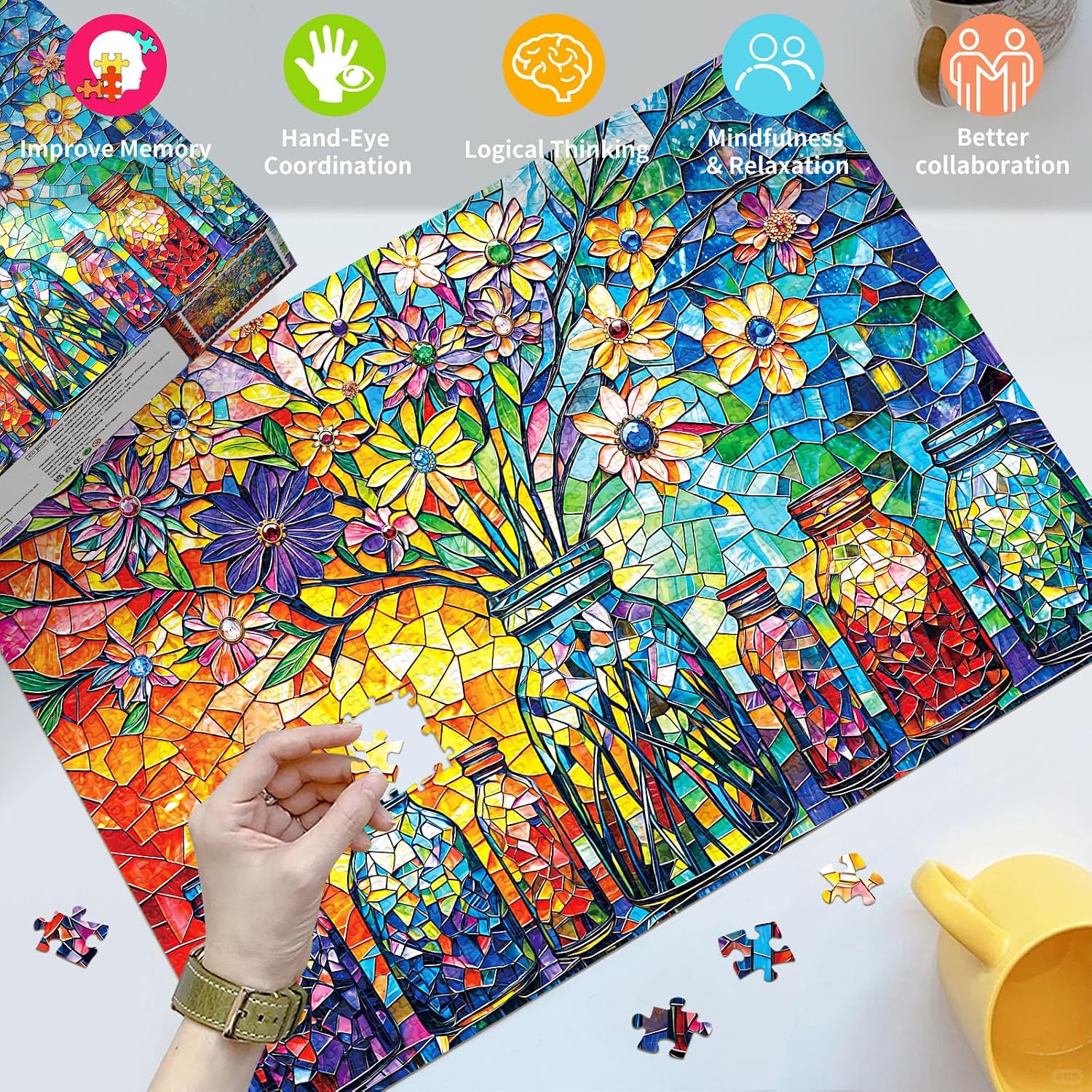 Thumbnail 1 de HUADADA 1000 Piece Jigsaw Puzzle