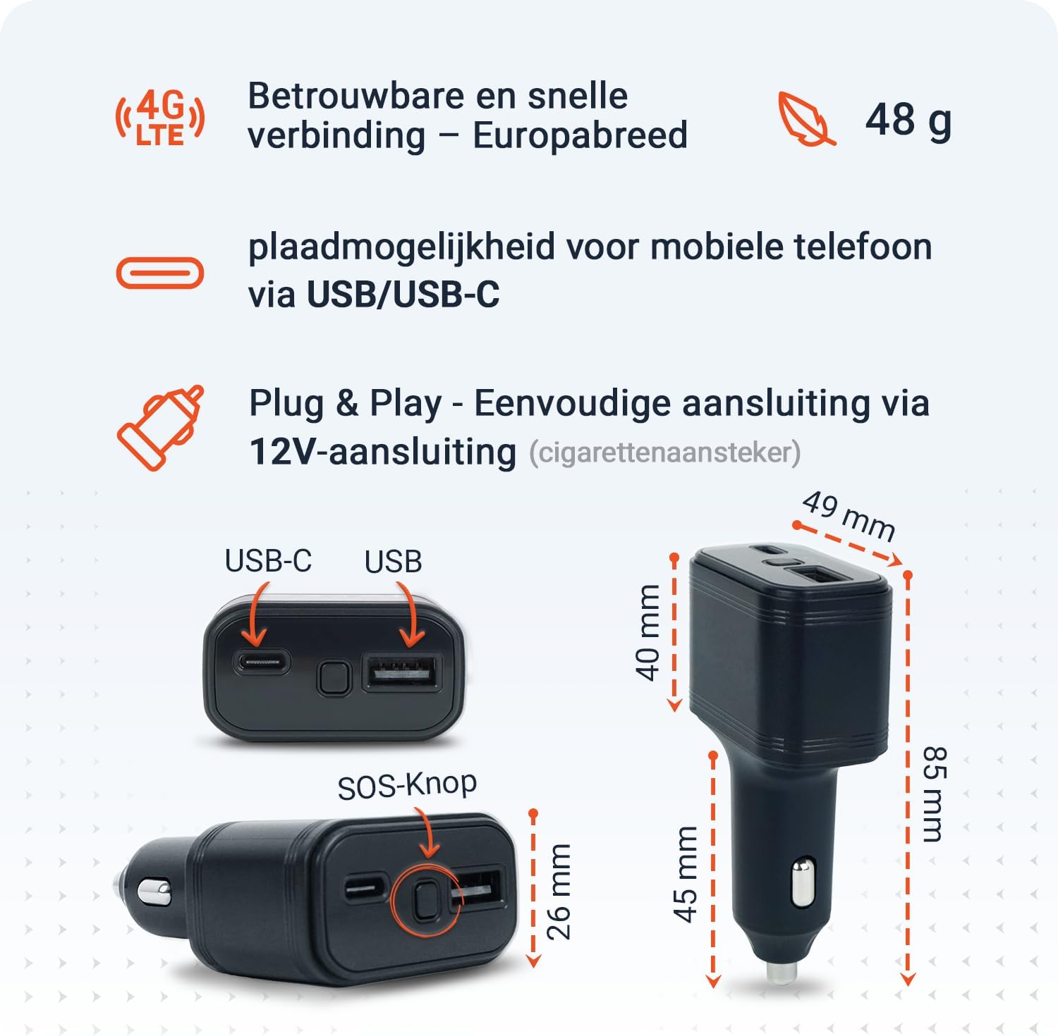 Detalle de PAJ 4G- Sigarettenaansteker- GPS + Opladen GPS-tracker voor voertuigen