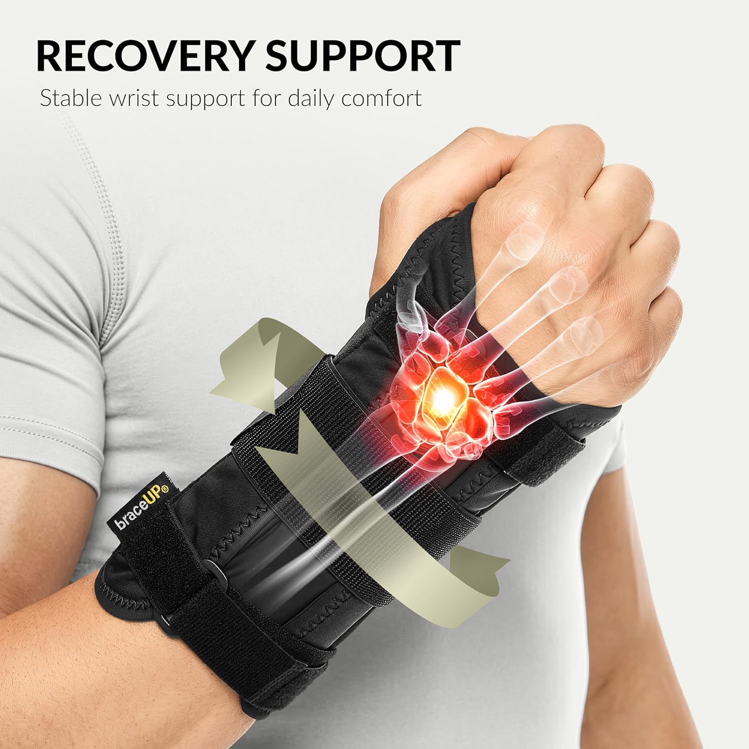 Thumbnail 1 de BraceUP Wrist Support Brace S/M for Carpal Tunnel