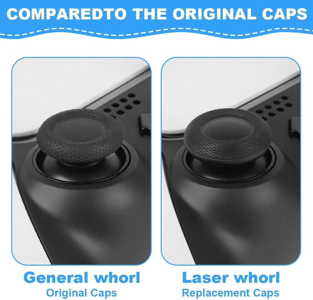 Thumbnail 5 de AYESY Thumb Grip Joystick Caps for PS5/PS4 Controller – 10-Pack Wear-Resistant, Non-Slip TPU Caps