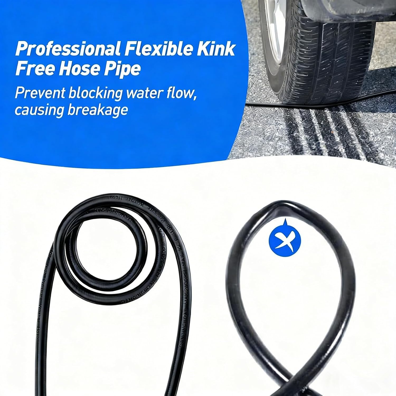 Thumbnail 3 de StoneBanks 10m High Pressure Washer Drain Pipe Kit with Rotating Jet Nozzle