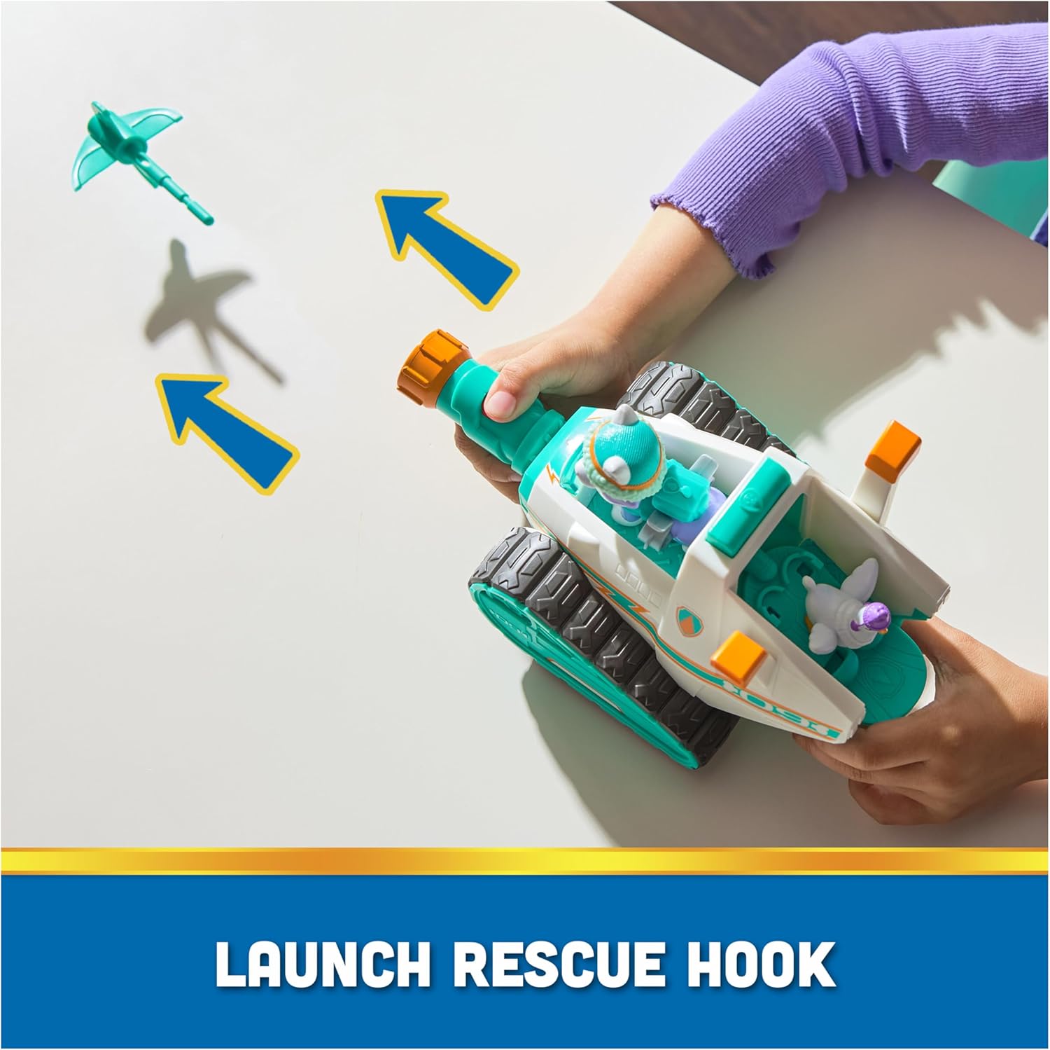 Detalle de Paw Patrol Everest Deluxe Snowmobile with Projectile Launcher
