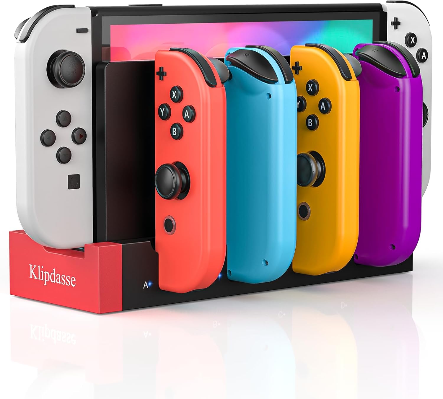 Detalle de Klipdasse Joycon Ladestation 4er Ladegerät