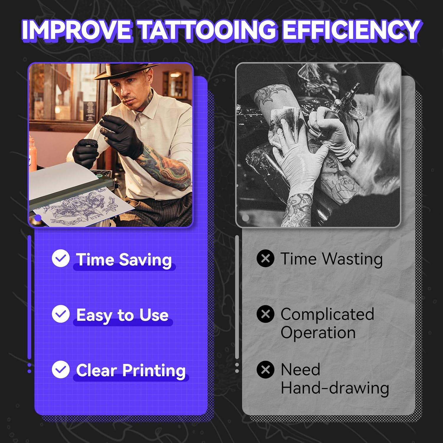 Thumbnail 2 de PeriPage P90 Wireless Tattoo Stencil Printer (Portable Thermal Printer with Bluetooth & USB)
