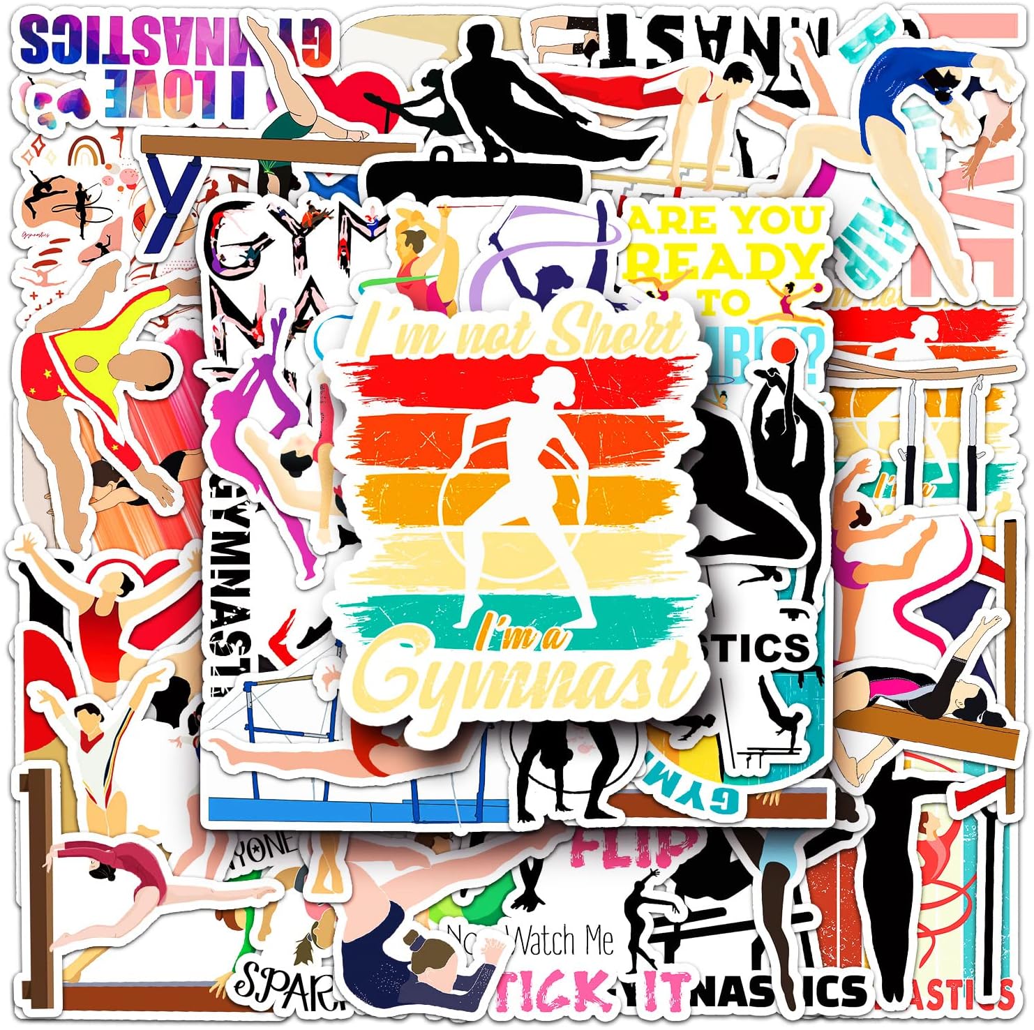Detalle de Gymnastics stickers 50-piece set