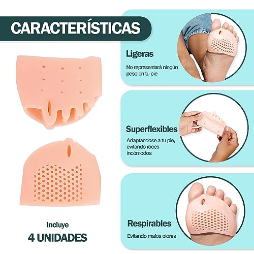 Detalle de SUPLYMAR separador de dedos con almohadilla metatarsiana y protector de juanete