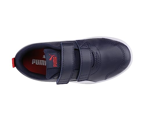 Detalle de PUMA Unisex Kids Courtflex V2 V Inf Baskets — daim, EVA confort et adhérence pour les jeunes