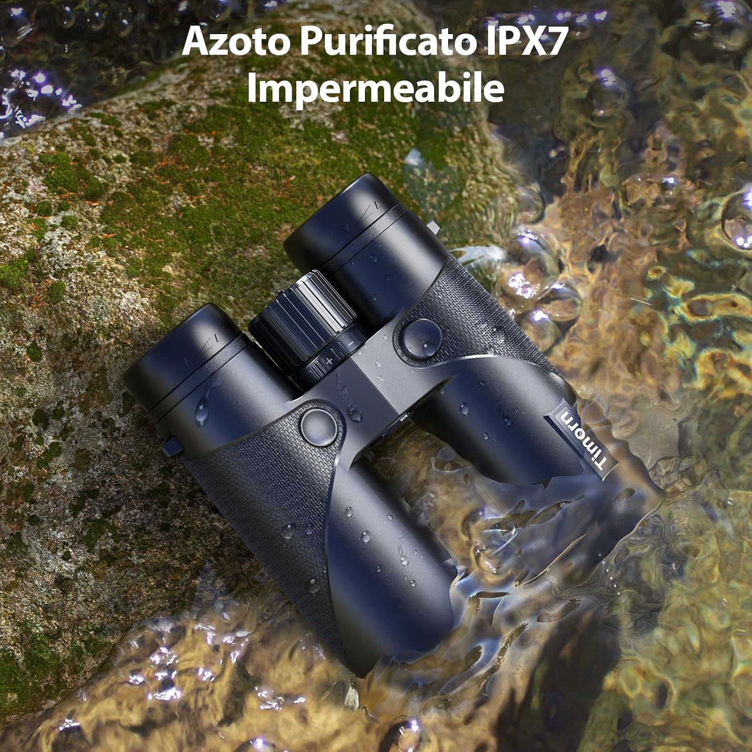 Detalle de Timorn Binocolo Professionale Safari 8x42 compatto impermeabile con treppiede e adattatore smartphone