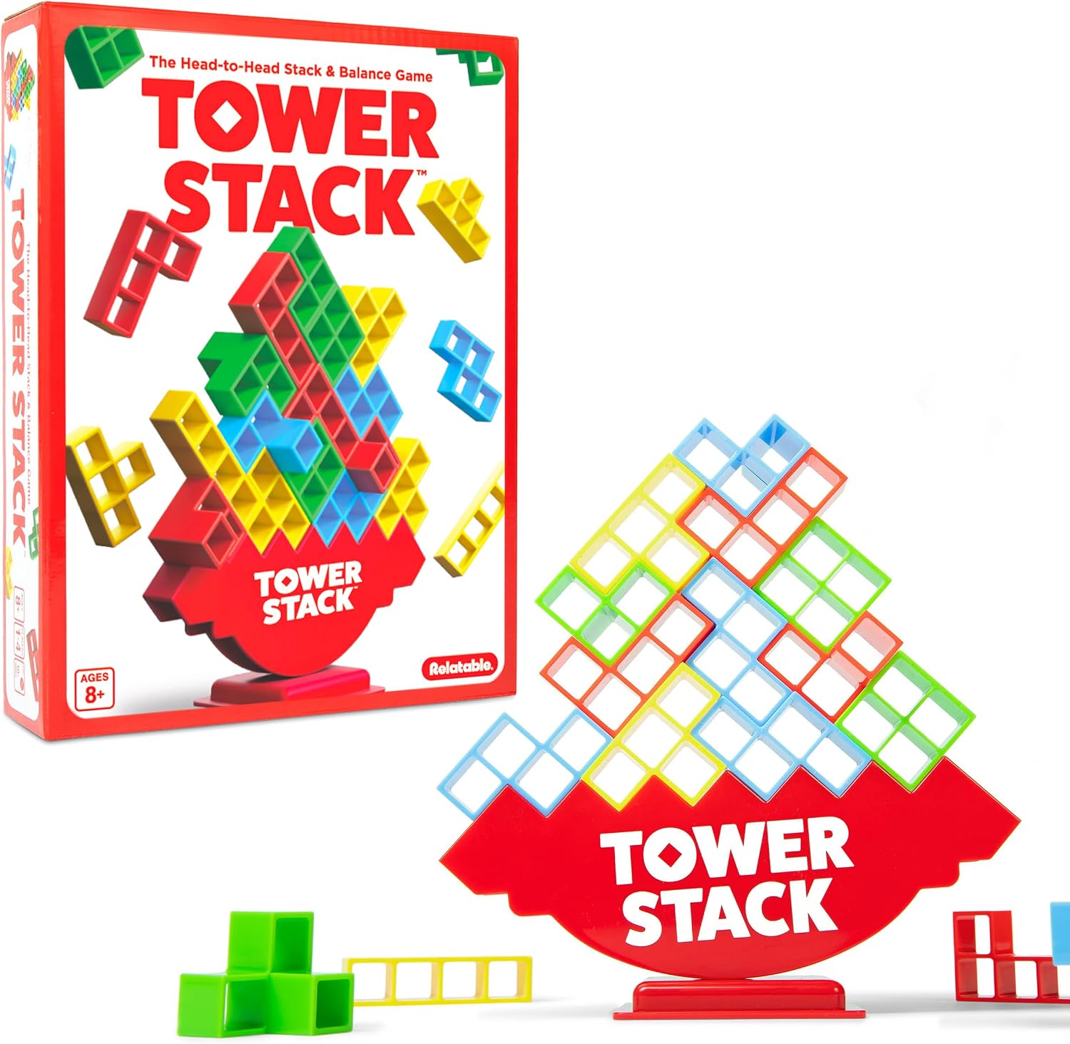 Detalle de Relatable Tower Stack stacking game 24 blocks 🎲