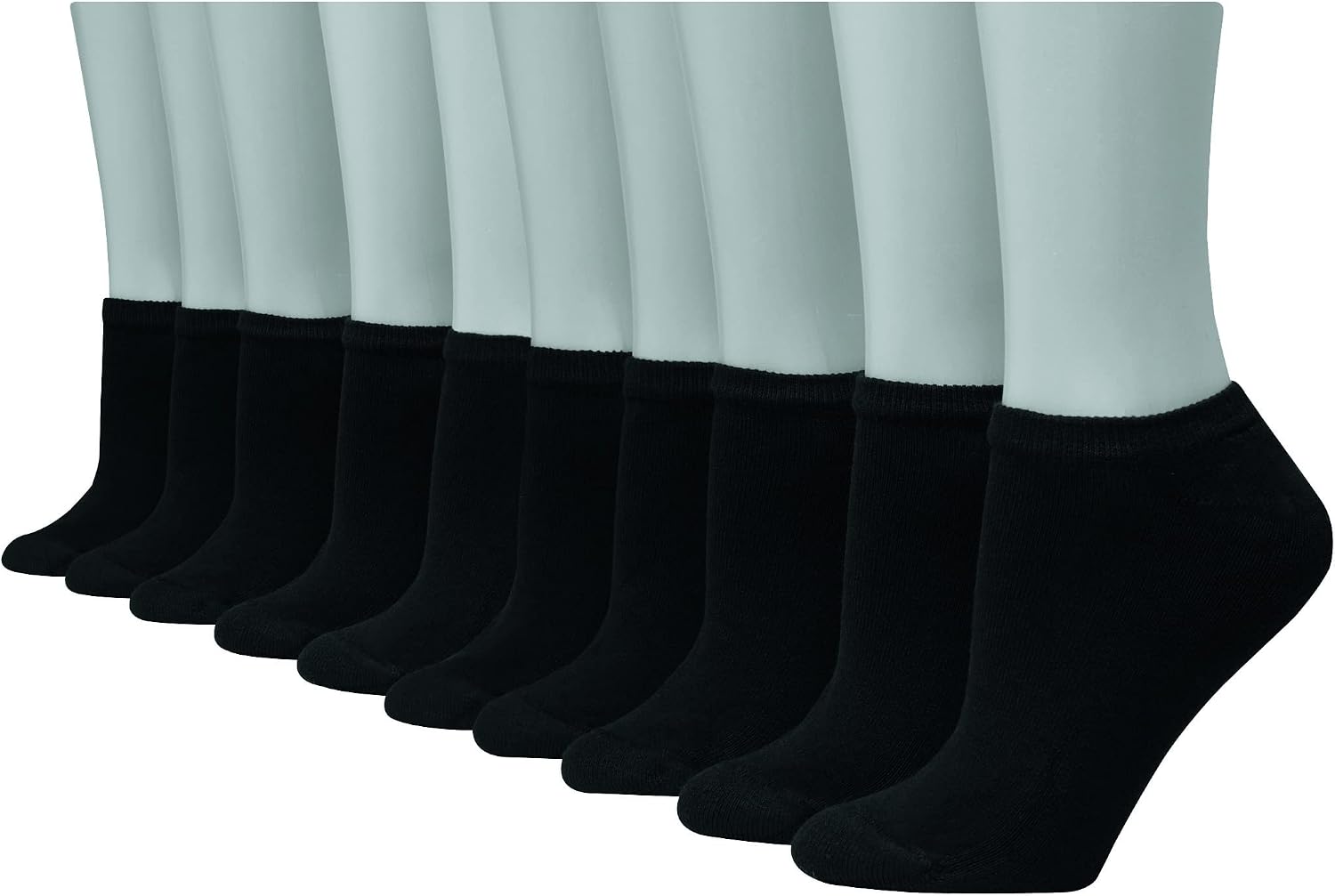 Detalle de Hanes Women’s Cool Comfort No-Show Socks (14-Pack) with Moisture-Wicking Comfort
