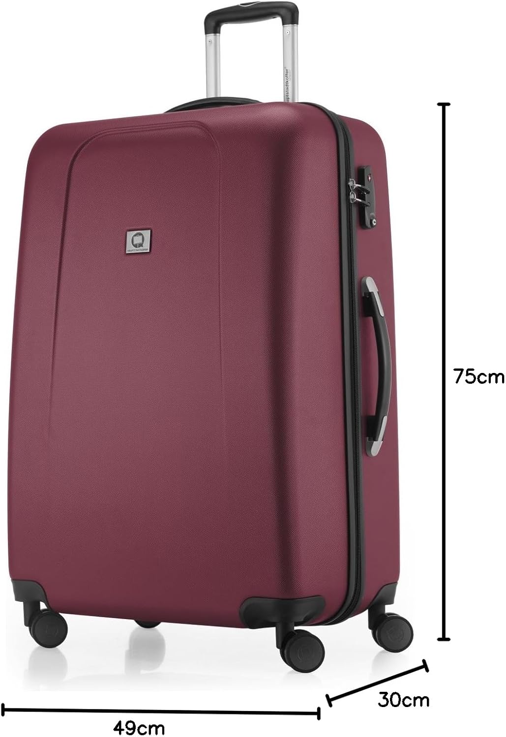Detalle 2 de Hauptstadtkoffer Valigia 75 cm Burgund — robusta, capiente e sicura
