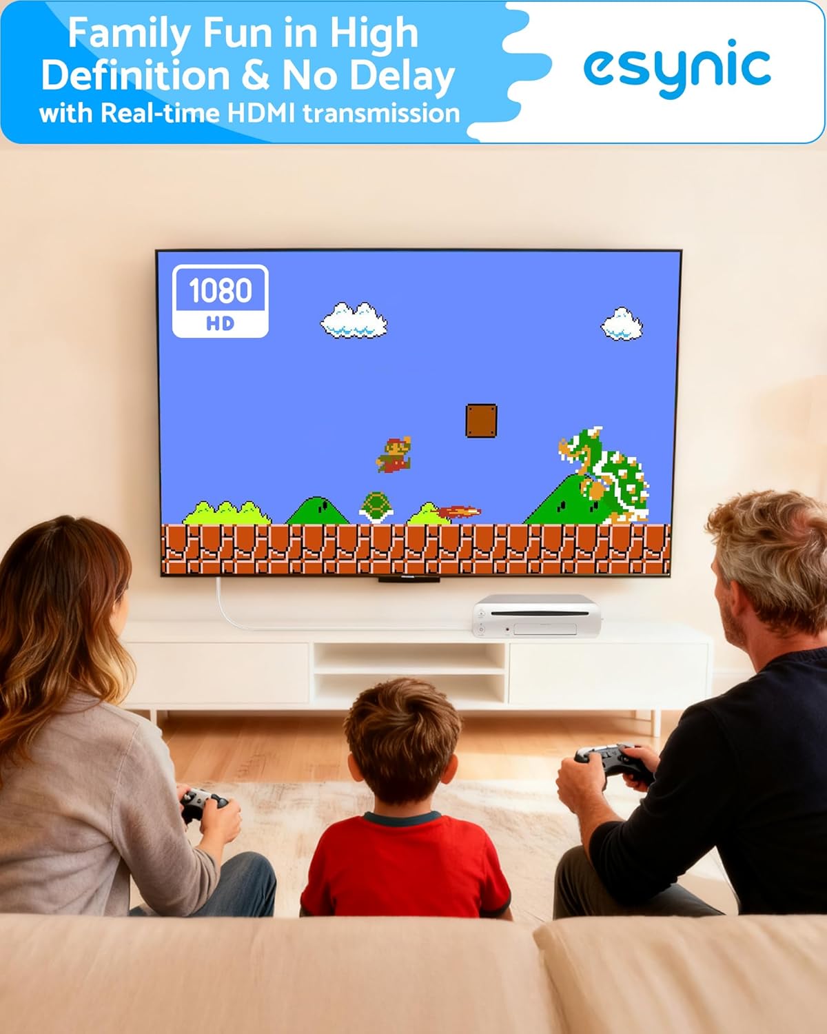 Thumbnail 2 de eSynic Wii to HDMI Converter Cable (1080P/720P) for Nintendo Wii & Wii U to HDTV