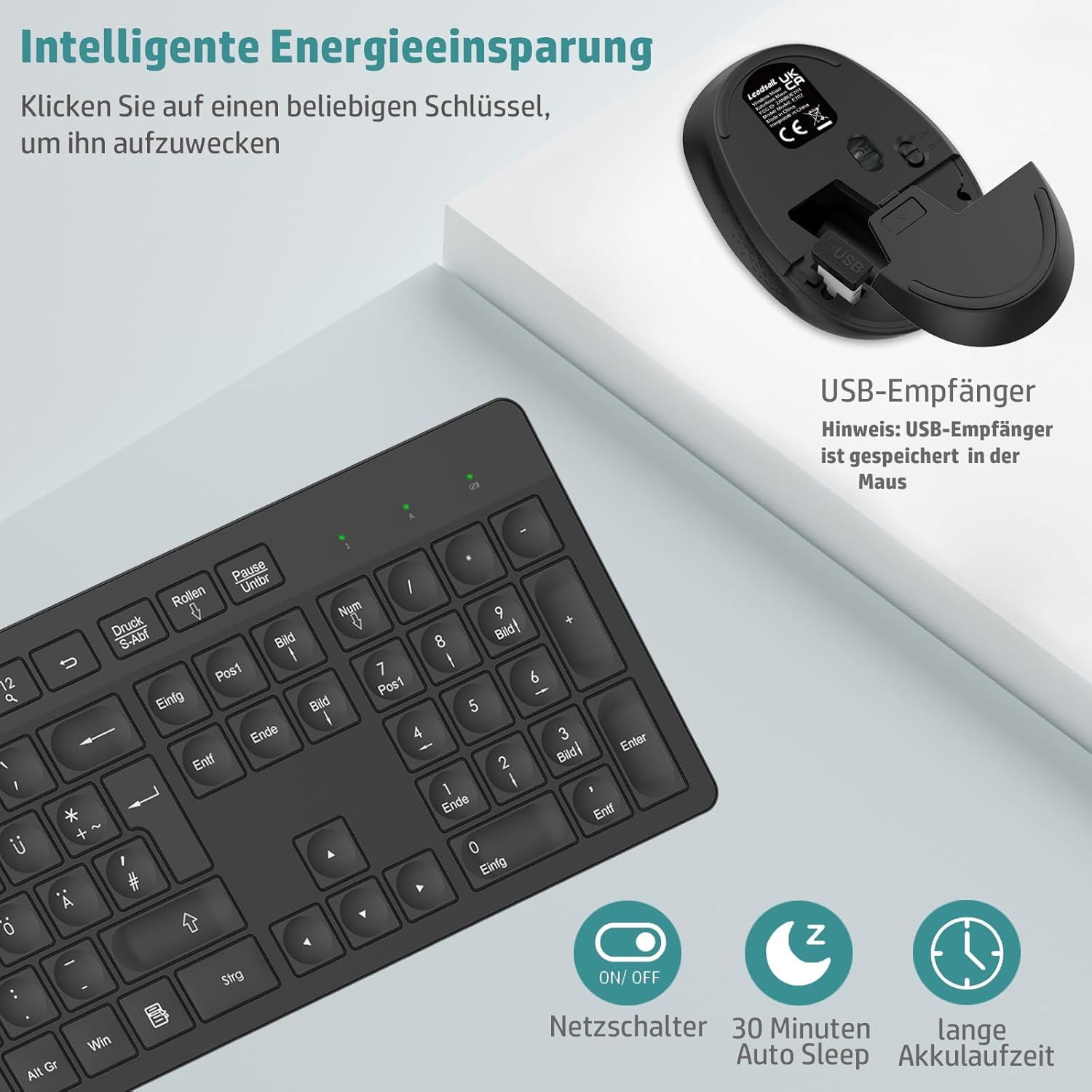 Thumbnail 2 de LeadsaiL K786 Tastatur Maus Set 10 m ⌨️