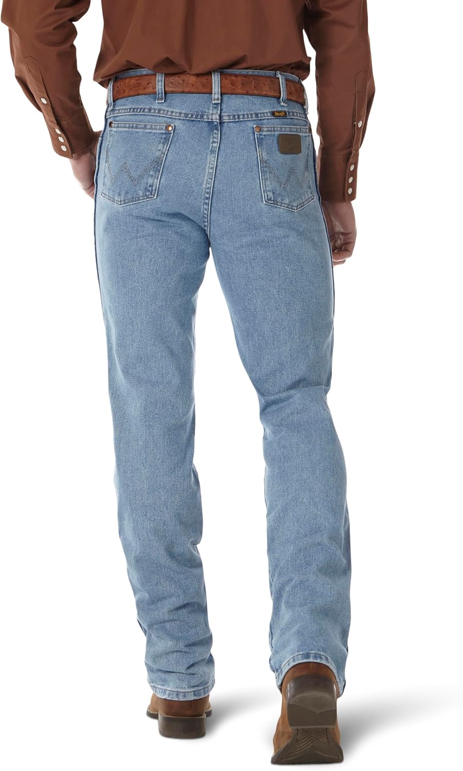 Detalle de Wrangler 0936 Cowboy Cut Slim Fit – męskie jeansy w stylu western