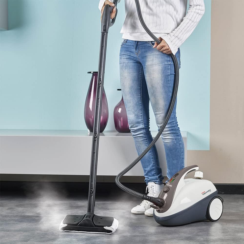 Detalle de Polti Vaporetto Smart 30 S: Pulitore a vapore con caldaia ad alta pressione (fino a 3 bar) e 12 accessori