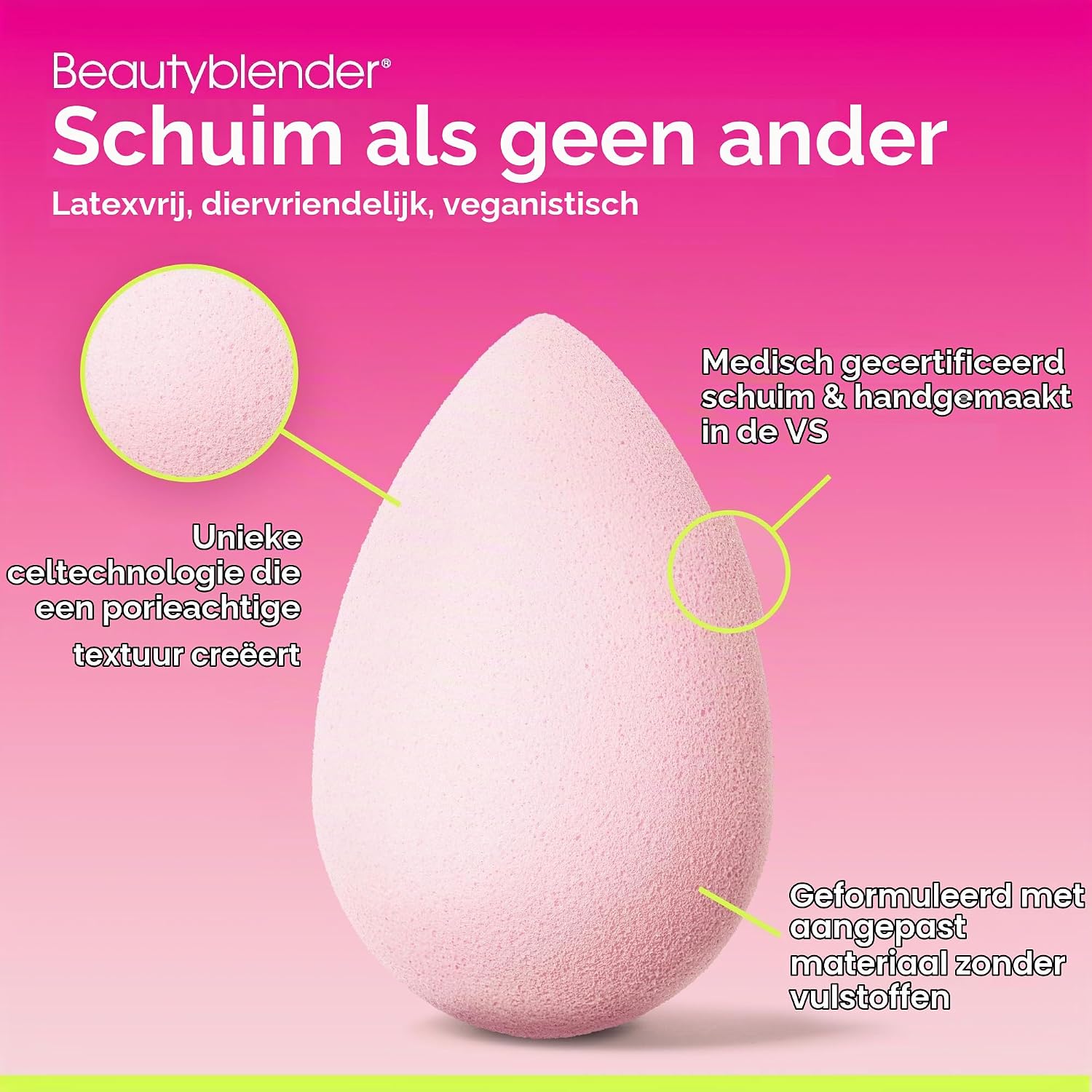 Thumbnail 3 de beautyblender Bubble make-upspons, latexvrij, vegan en nat te gebruiken