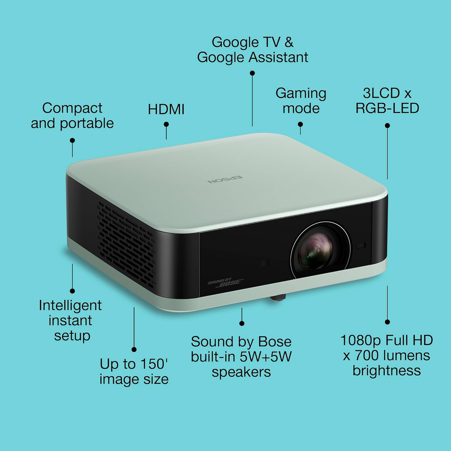 Thumbnail 1 de Epson Lifestudio Pop EF-61G portable projector