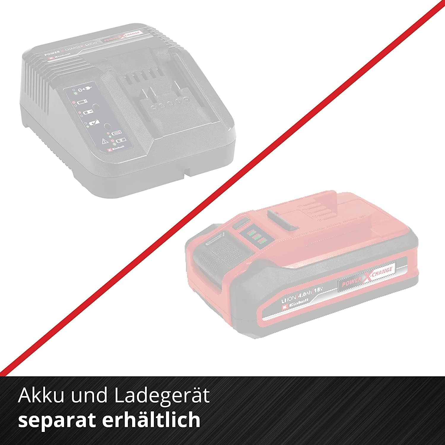 Detalle de Einhell Akku-Heckenschere GE-CH 18/60 Li-Solo (Power X-Change) mit 60 cm Schnittlänge