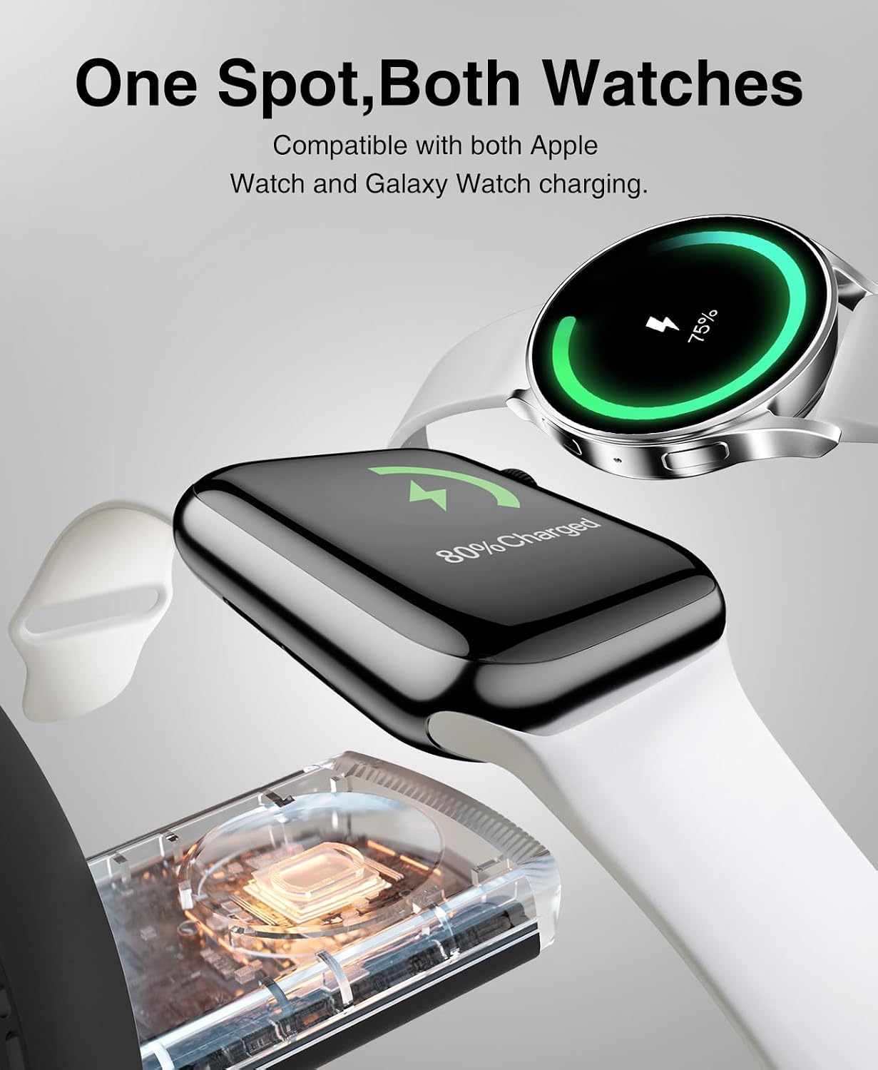 Thumbnail 5 de Beeasy 4-in-1 Qi2 15W Wireless Charger Station with Rotatable MagSafe Stand