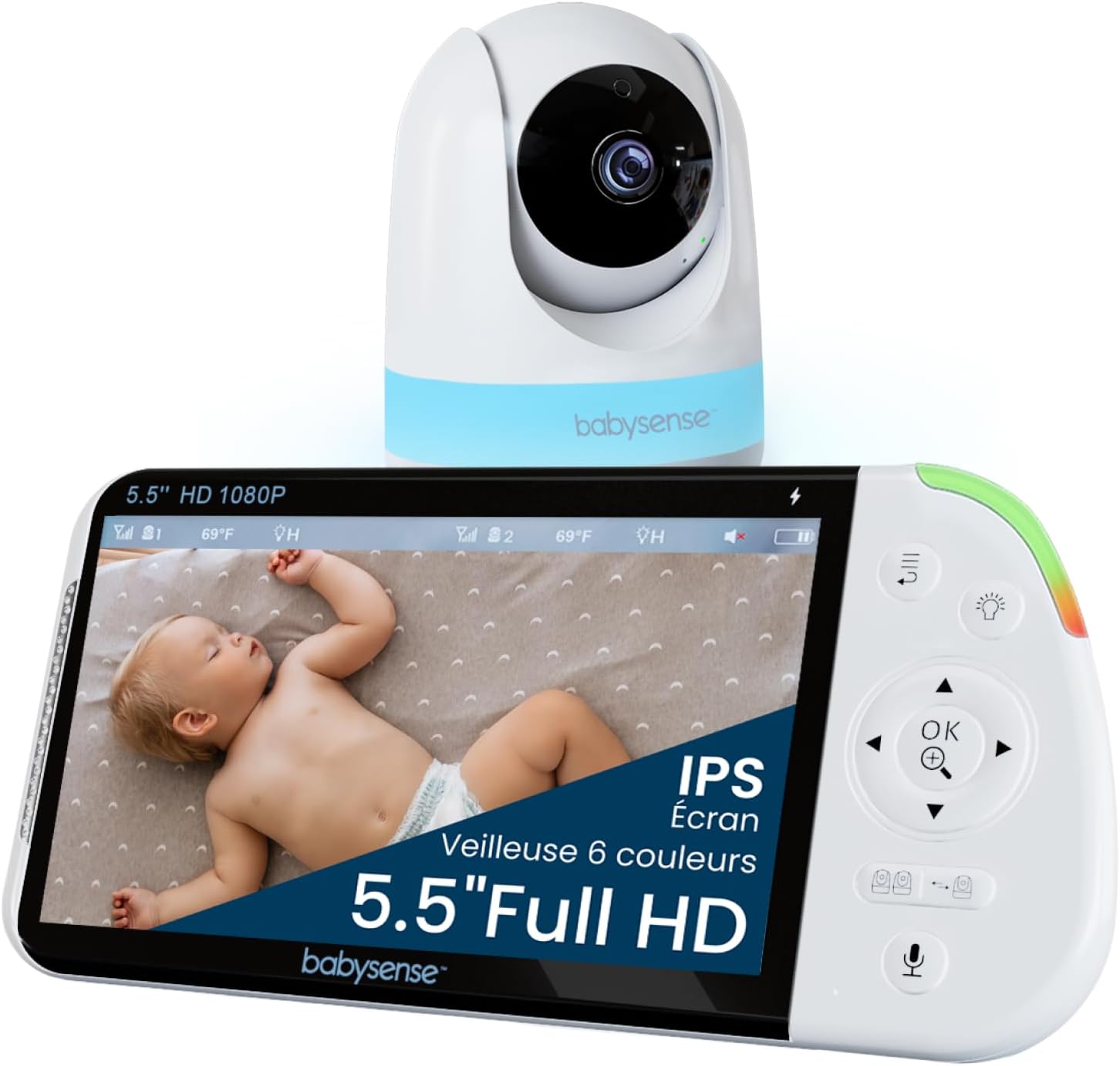 Detalle de Babysense Moniteur bébé Full HD 20h