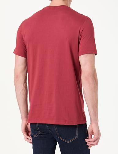 Detalle de Calvin Klein Camiseta de Manga Corta para Hombre Classic Monogram Tee – Rojo (Red Pear), Talla L