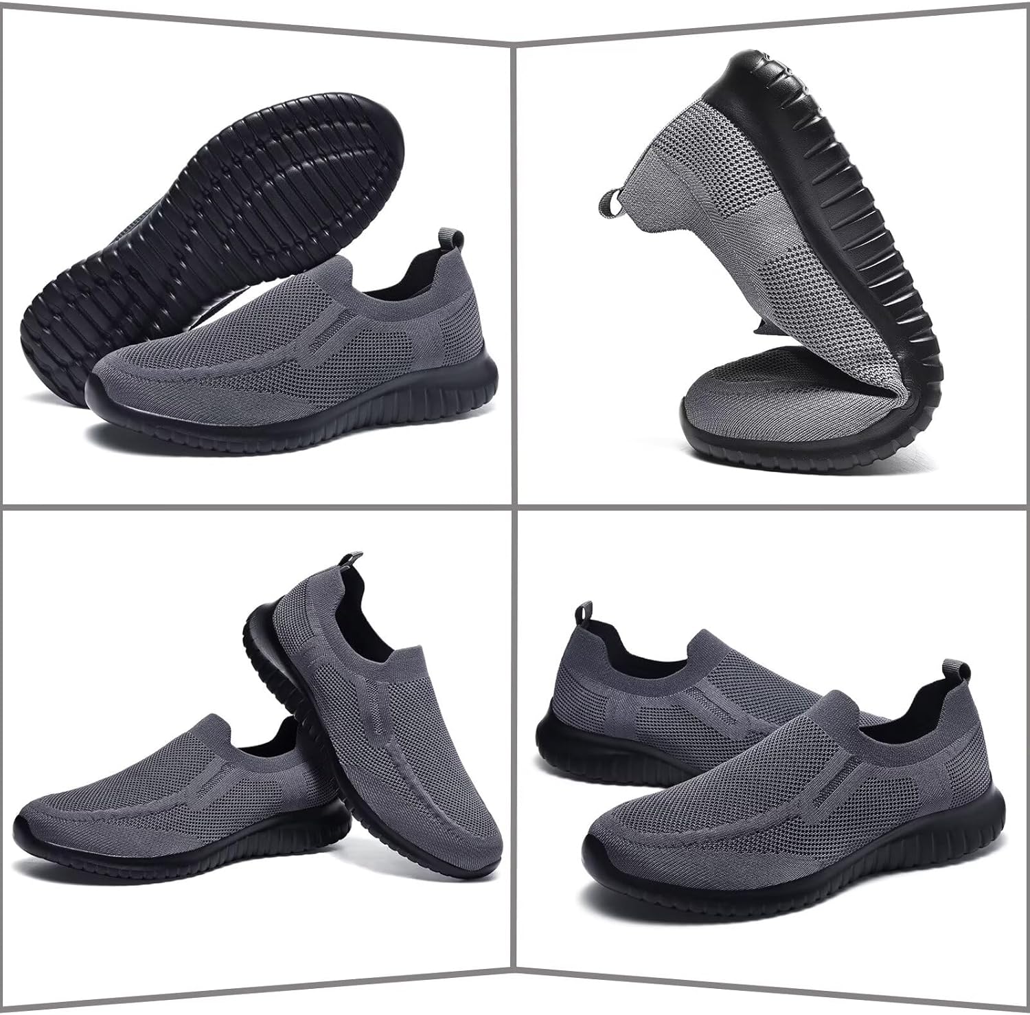 Thumbnail 5 de TIOSEBON Mens Slip-On Trainers: Lightweight Casual Tennis Sneakers