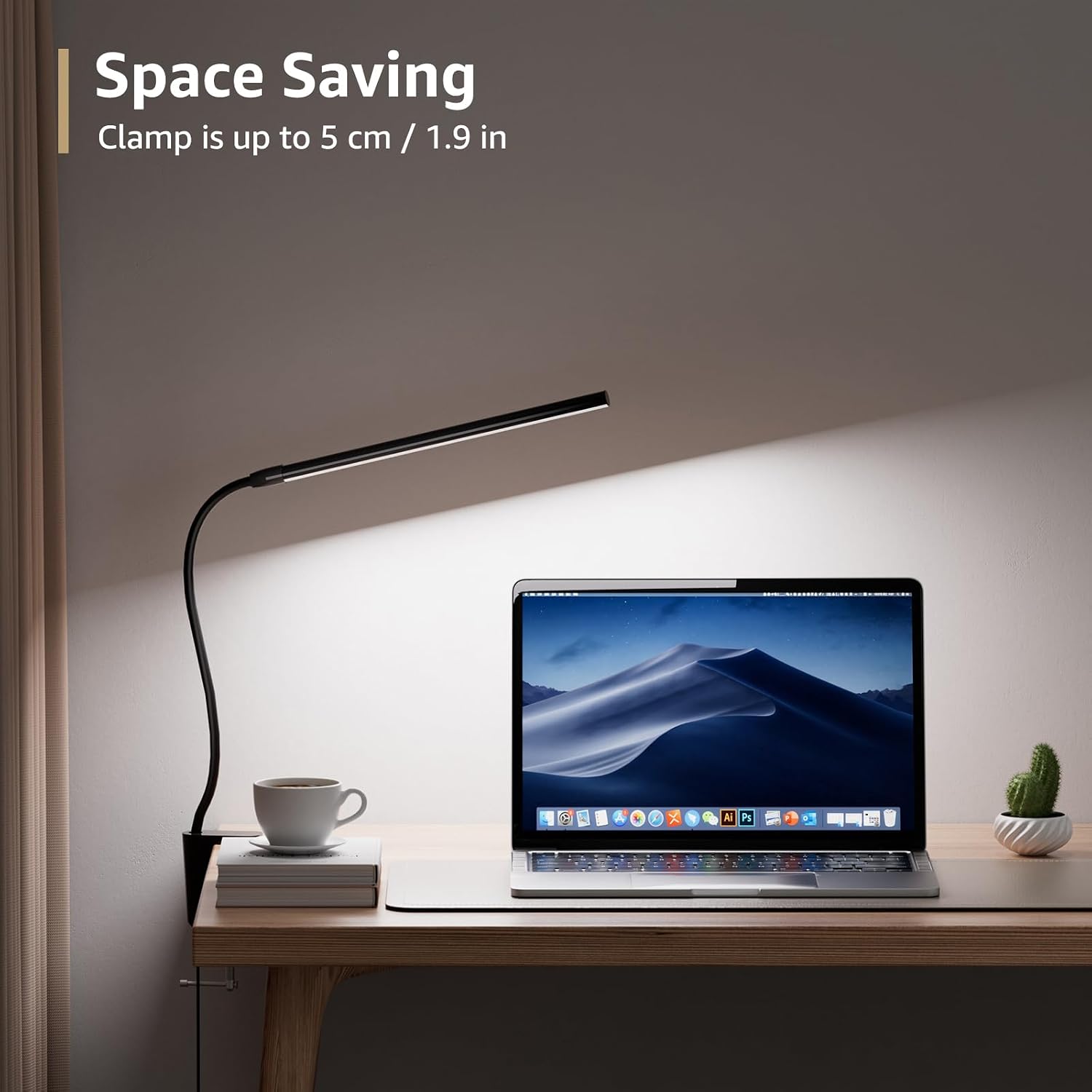 Thumbnail 3 de Lepro PR310006-DWW Clip-On LED Desk Lamp, USB, Dimmable, 3 Light Modes