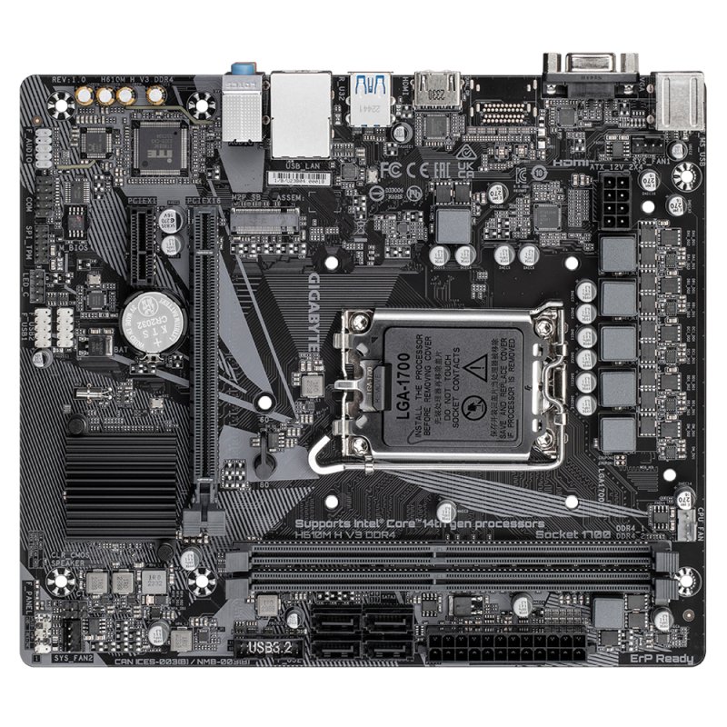 Thumbnail 2 de Gigabyte H610M H V3 DDR4 G10 placa microATX