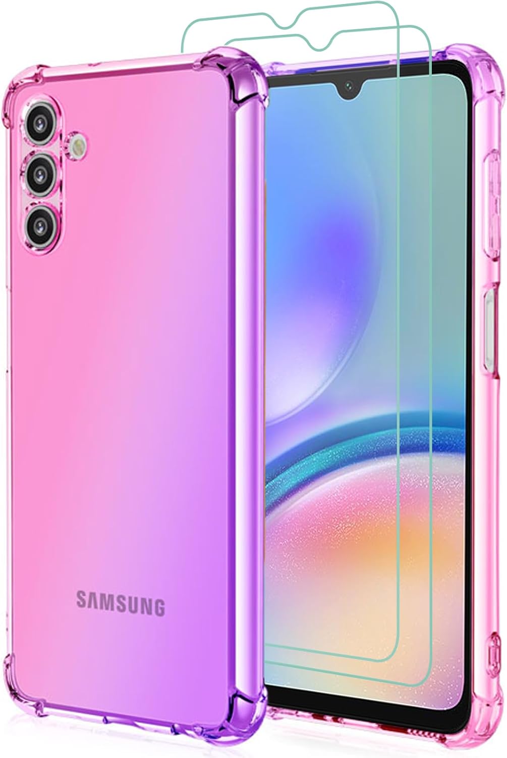 Thumbnail 6 de Osophter Galaxy A05S case with 2 screen protectors (Pink Gold) – TPU shock-absorbing cover