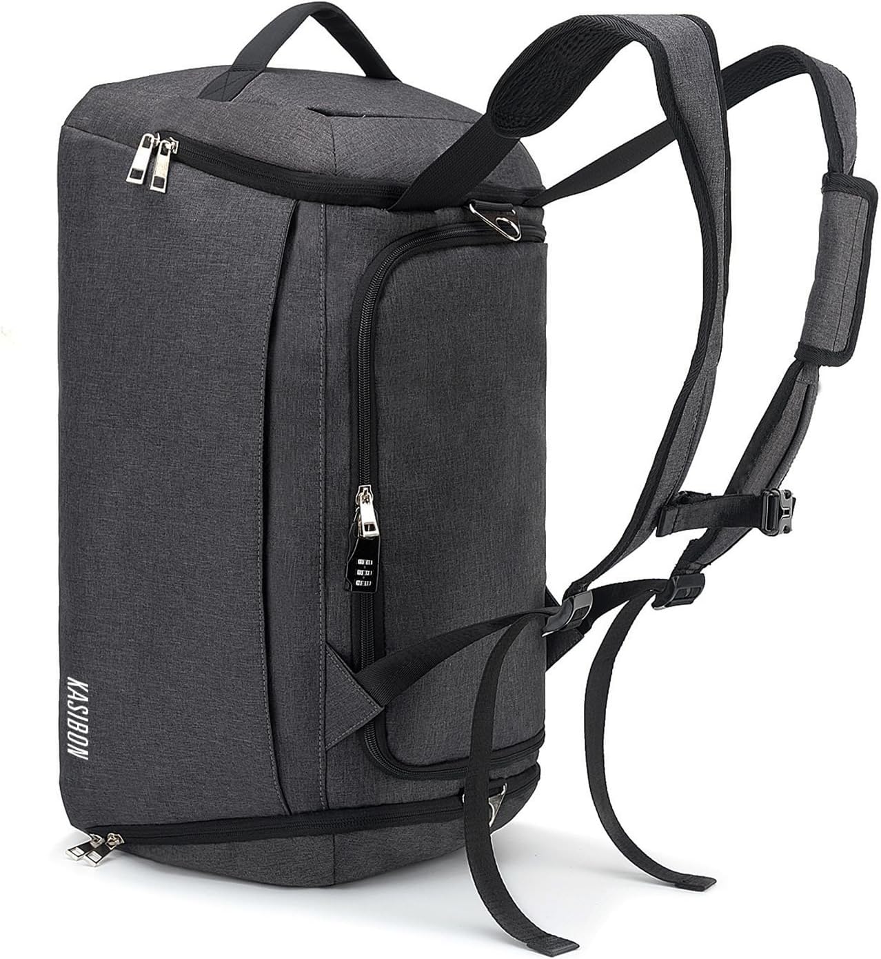 Thumbnail 2 de kasibon 42L Waterproof Sports Duffle Bag with Shoes Compartment, Wet Pocket & Combination Lock