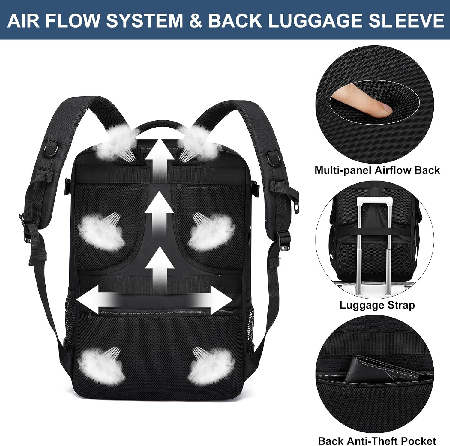 Thumbnail 5 de LIGSAN Ryanair Cabin Bag 55x40x20 Backpack