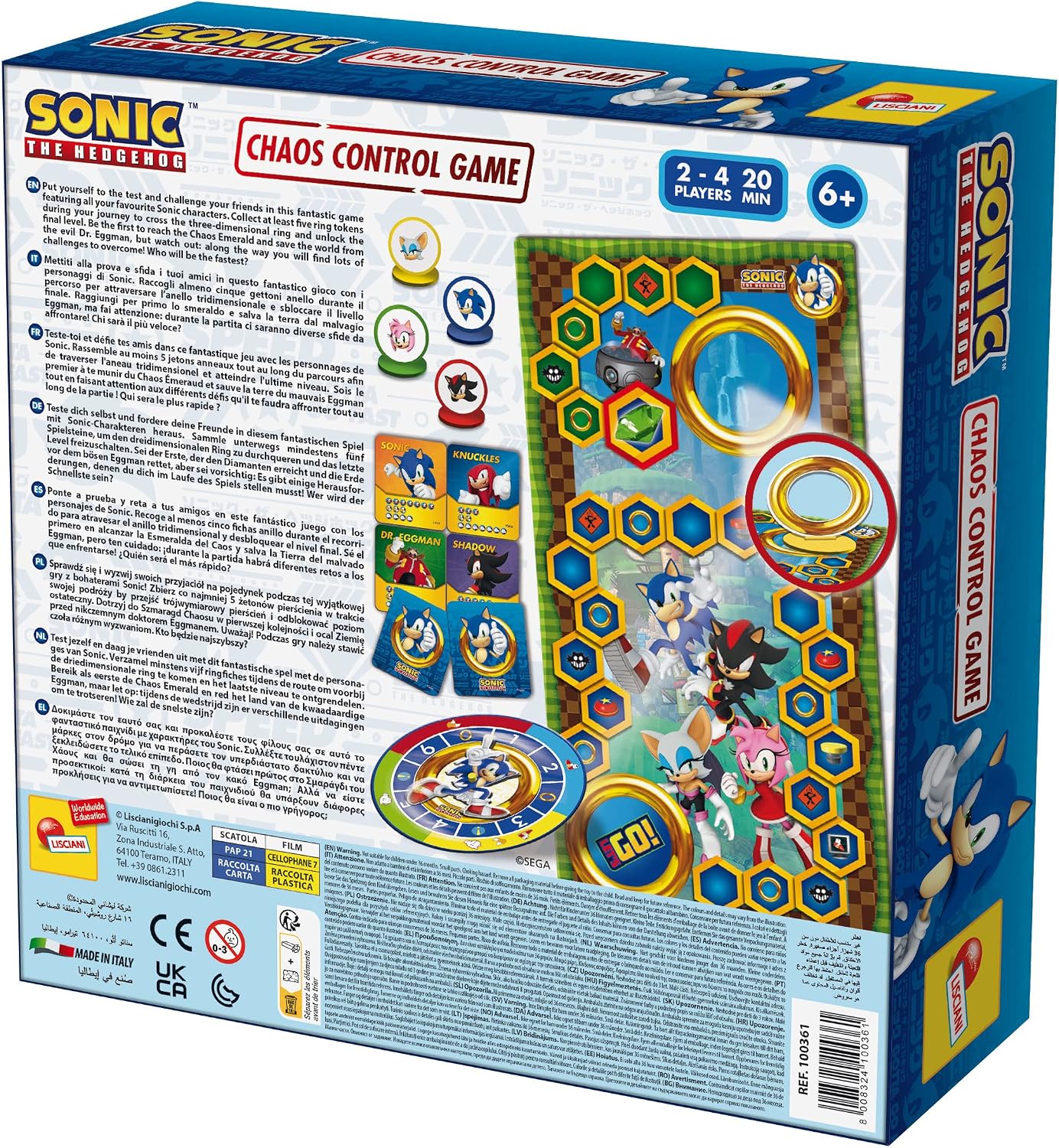 Thumbnail 5 de Lisciani Sonic Chaos 🌀 Juego de mesa familiar para niños
