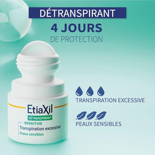 Detalle de ETIAXIL Déodorant Détranspirant Peaux Sensibles - Sans parfum, 15 ml