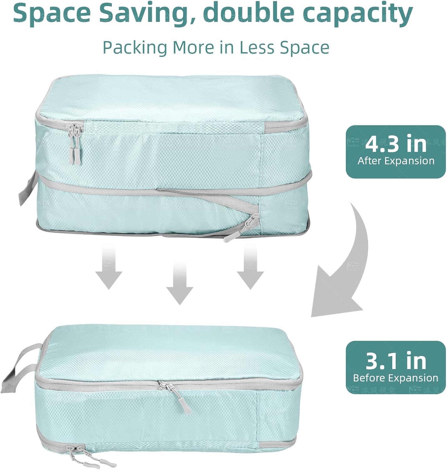 Thumbnail 4 de Compression Packing Cubes 7-Piece Set 50% space-saving